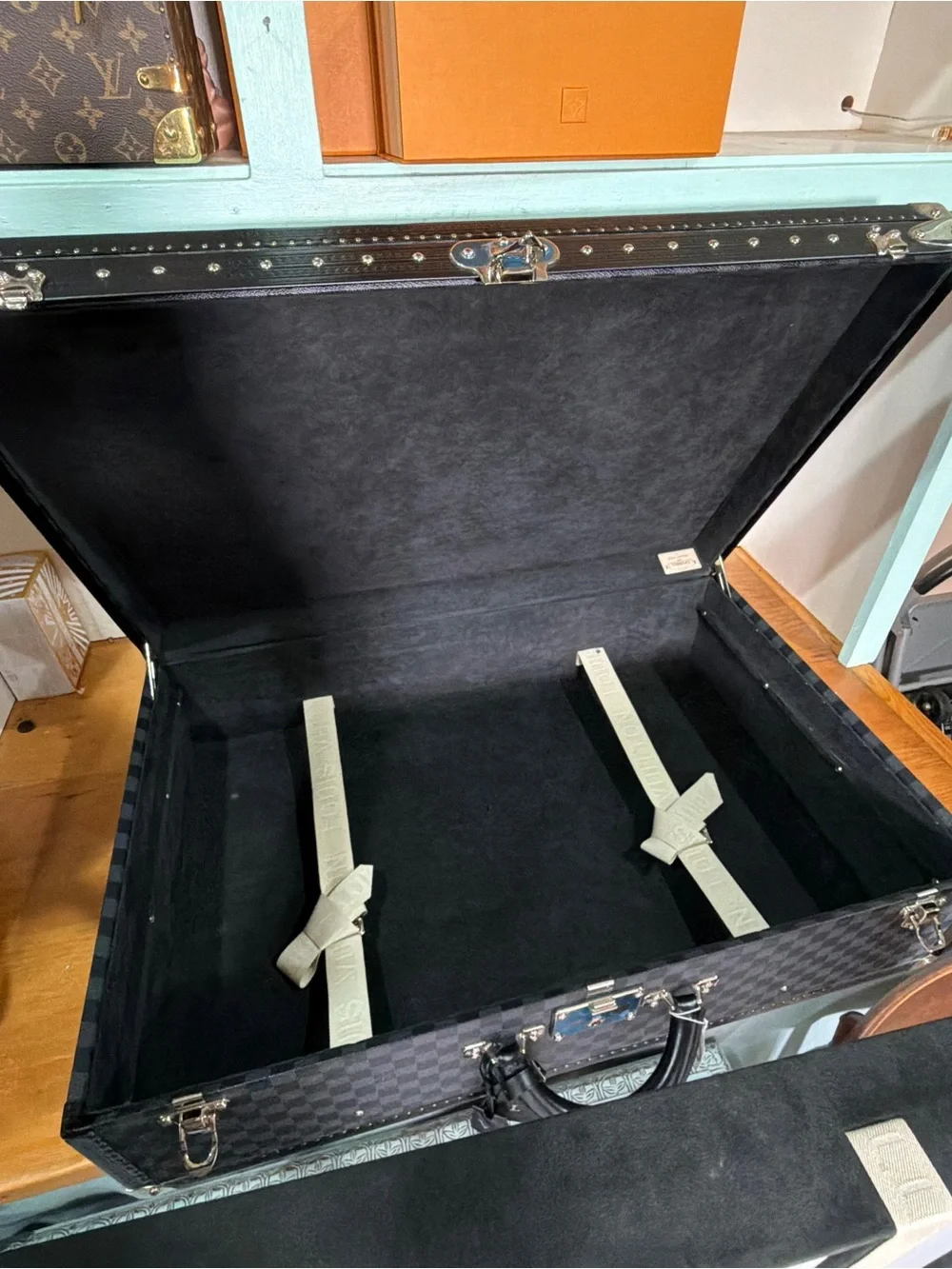 Louis Vuitton Alzer 75 Damier Trunk interior tray and cover
